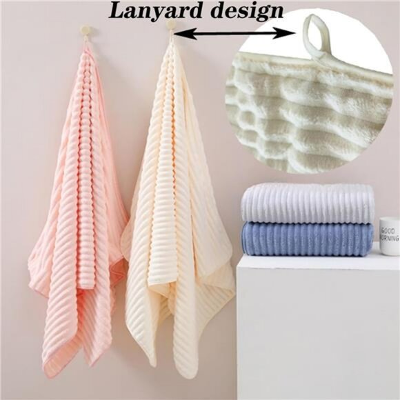 Microfiber Hand Towels Set of 4 Quick Dry Soft Absorbent Bathroom Kitchen Towels - Picture 5 of 7